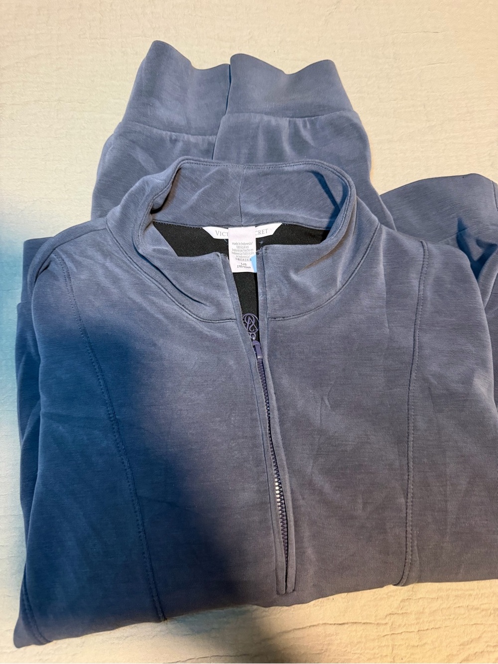 Victoria's Secret Charcoal Gray Half-Zip Sweatshirt crop style